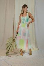 Vestido Alça Colorido