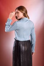 Camisa Cetim Punhos Franzidos - Serenity - Imagem 4