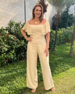 Calça Pantalona Lisa